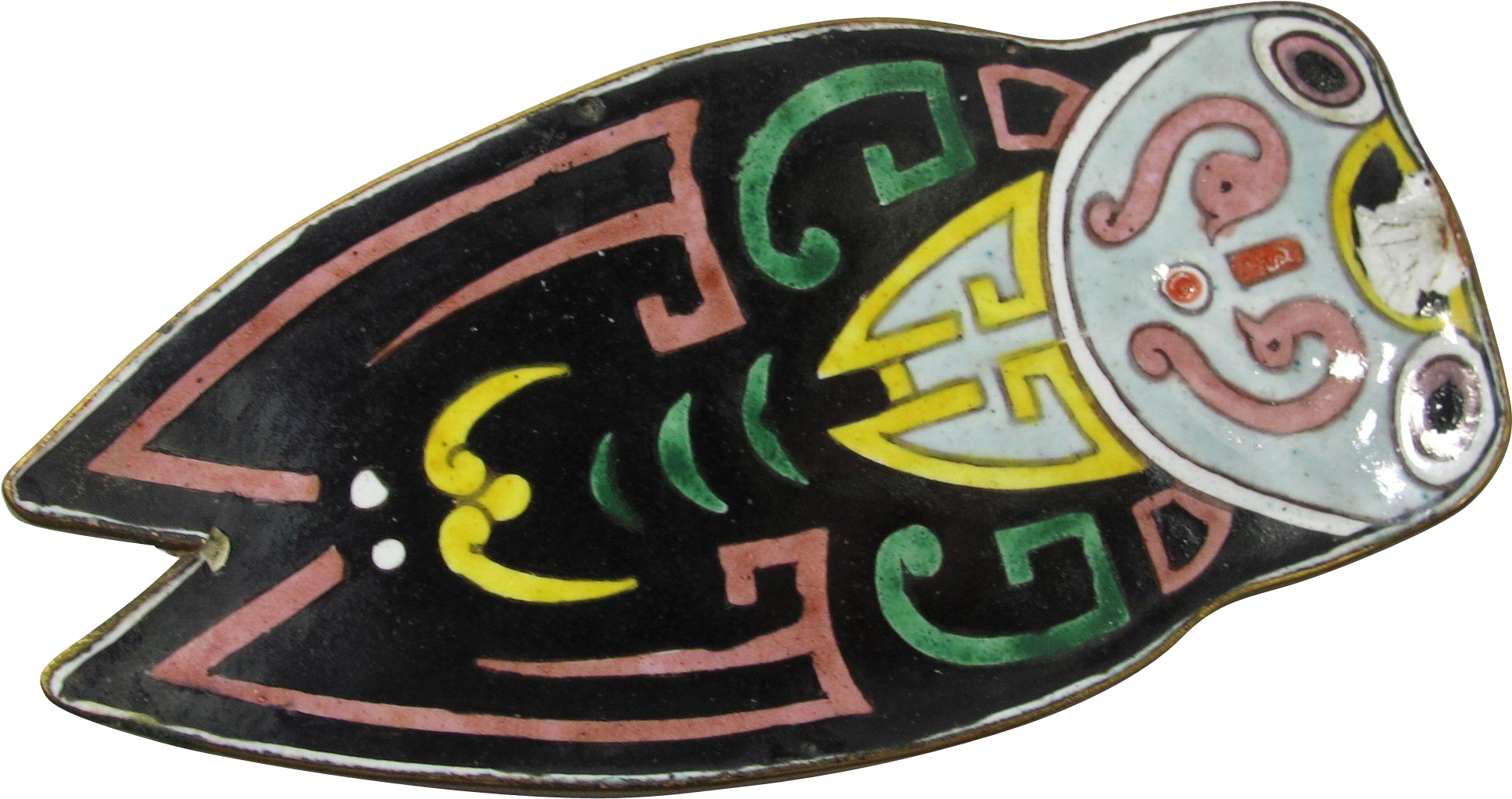 1920s Brass & Enamel Art Deco Cicada Pill Box With - Illustration (1937x1937), Png Download