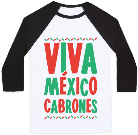 Viva Mexico Cabrones Baseball Tee - T Shirt Porco Rosso (484x484), Png Download