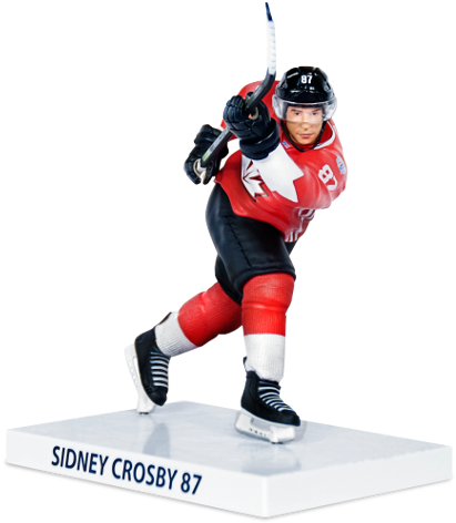 Id808d Crosby Tru Exclusive Out Front - Ice Hockey (432x500), Png Download