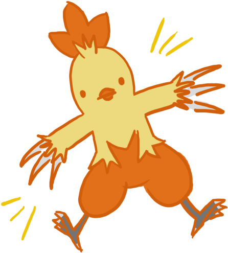 First Off, You'll Need A Plump Lil Combusken - Illustration (540x540), Png Download