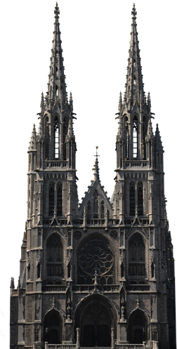 Church Of Saint Peter And Saint Paul (252x497), Png Download