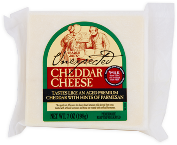 96923 Unexpected Cheddar - Trader Joe's Unexpected Cheddar (400x323), Png Download
