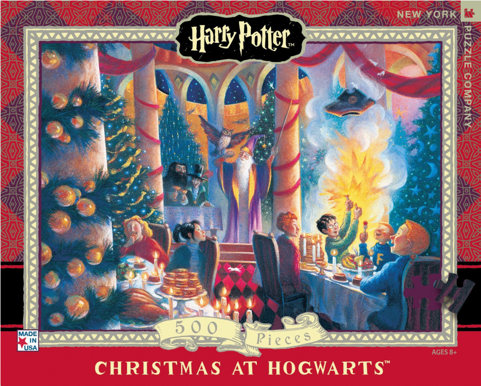Price - 35 - 90 Лв - - New York Puzzle Company - Harry Potter Christmas (950x950), Png Download