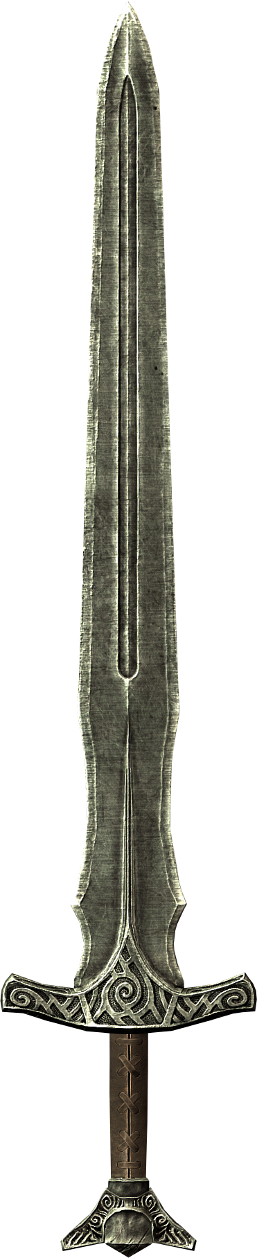 Steel Sword - Sword (371x1816), Png Download