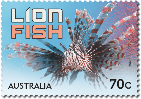 Lionfish - 70c - Postage Stamp (482x346), Png Download