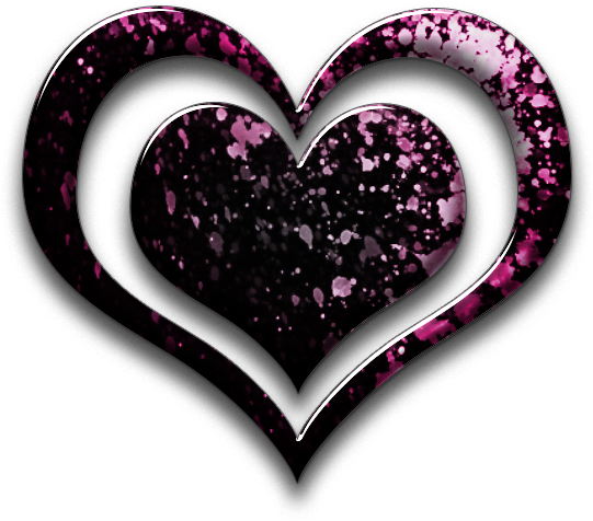 Pink Heart Icon - Black To Pink Heart (600x600), Png Download