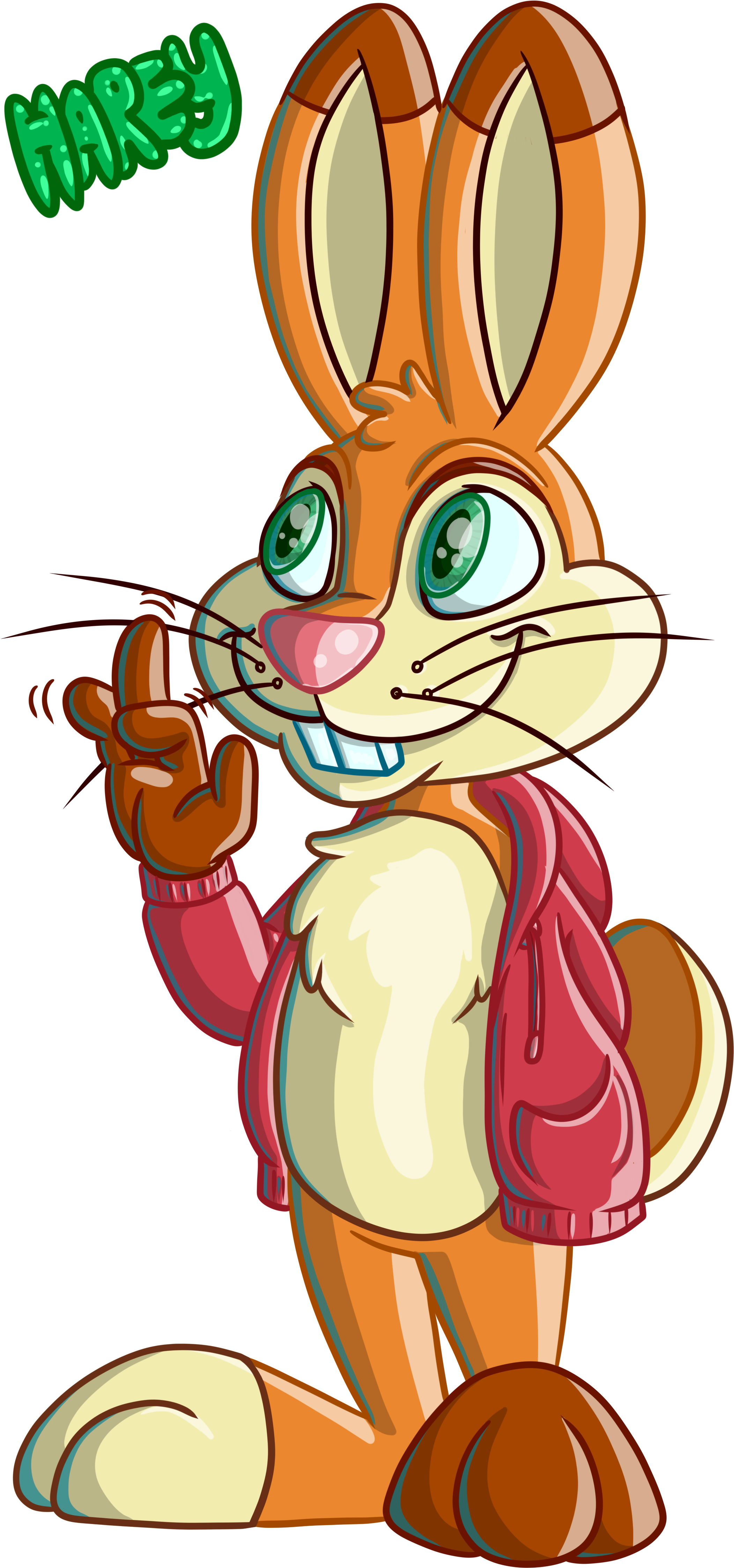 Harey The Bunny - Art (2352x5000), Png Download