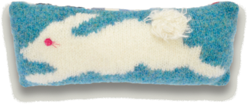 Bunny Rabbit Knitted Pincushion With Fluffy Tail - Pincushion (480x480), Png Download