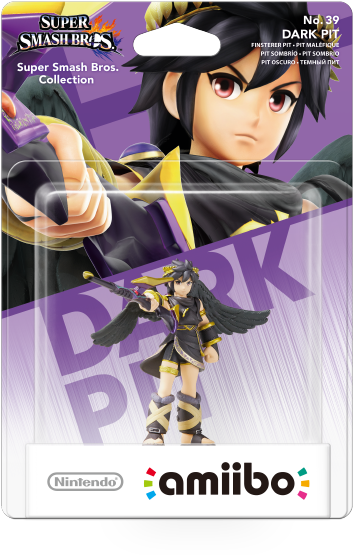 Amiibo Smash Dark Pit - Dark Pit Amiibo (698x685), Png Download