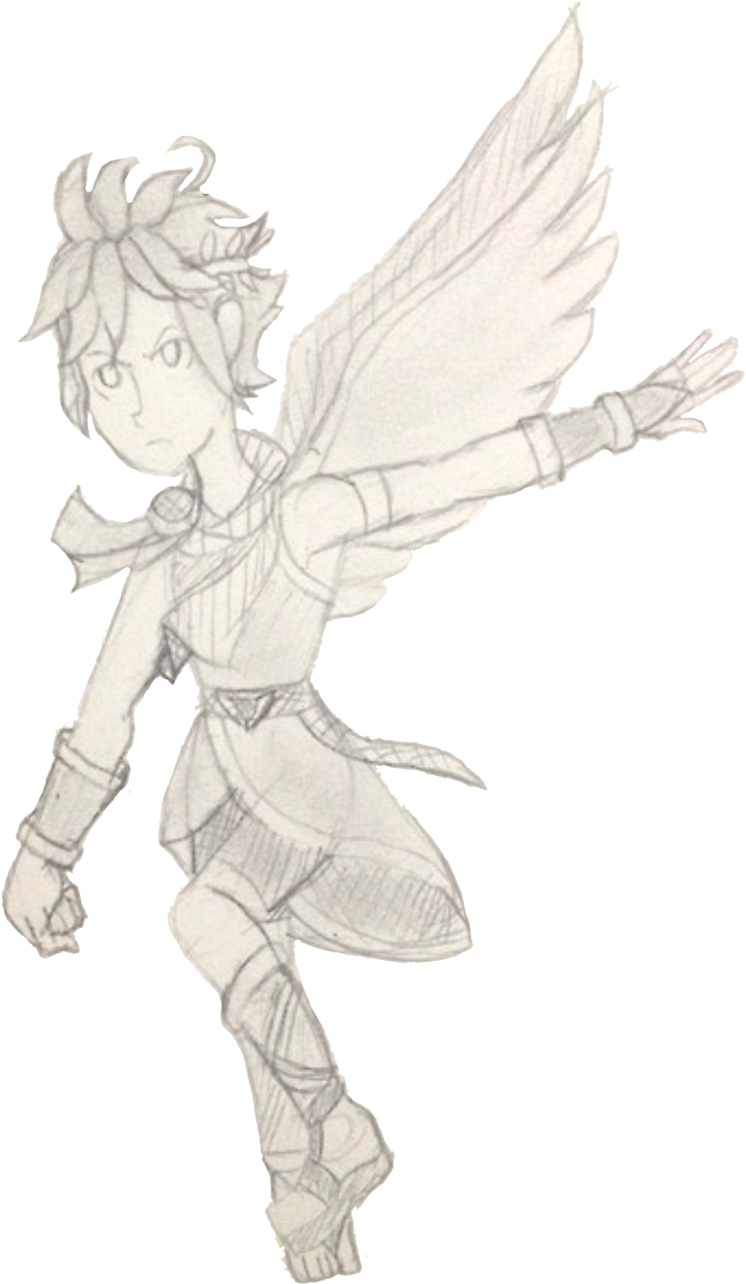 “i Am Dark Pit, Servant To No Other But Myself ” - Illustration (1200x1600), Png Download