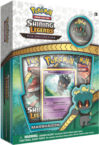 Marshadow Shining Legends Pin Collection - Shining Legends Pin Collection Marshadow (600x600), Png Download