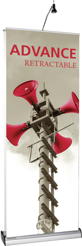 Custom Crescent Retractable Banner Stand, 34.88" W (800x800), Png Download