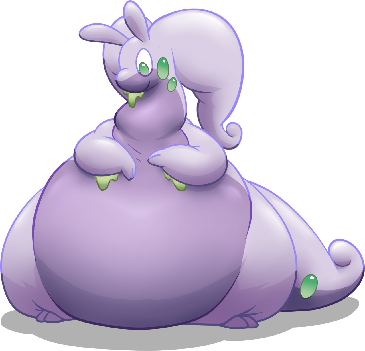 View Hunnybeen , - Fat Goodra (1280x1232), Png Download
