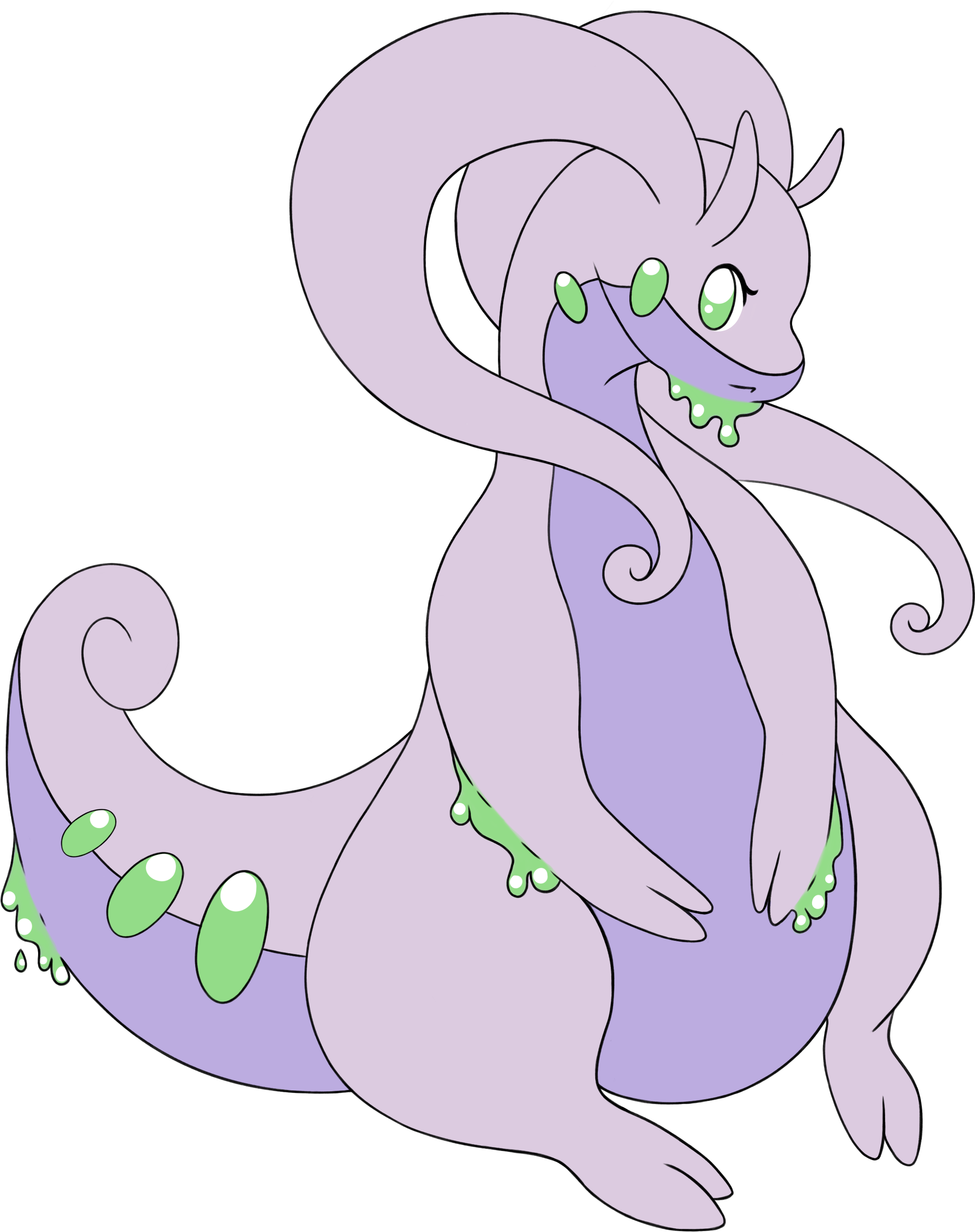 Goodra - Canvas (2550x3300), Png Download