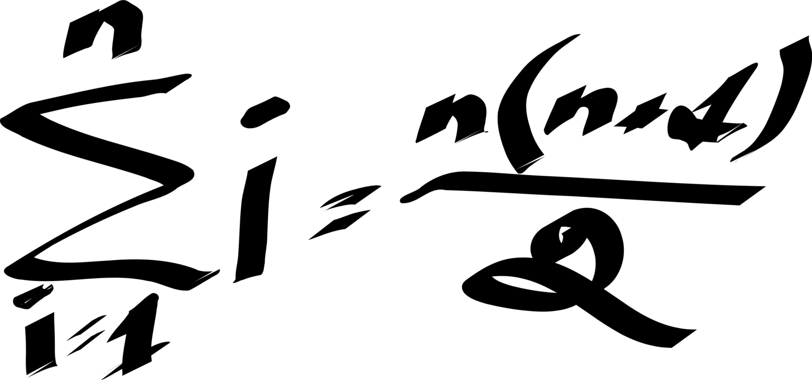 Formula Mathematics Number Algebra Summation - Carl Gauss Formula (1603x750), Png Download