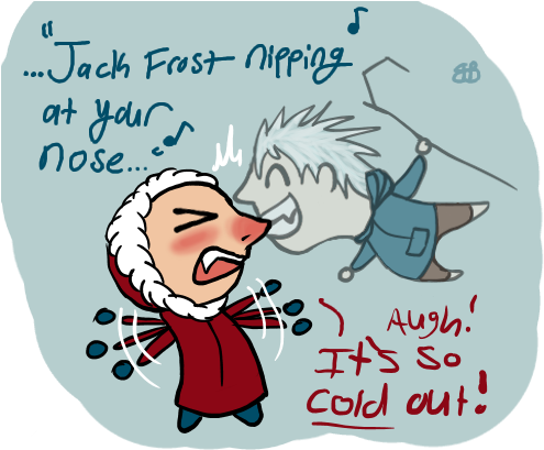 Is Jack Frost Nipping At Your Nose - Jack Frost Nipping At Your Nose (503x409), Png Download