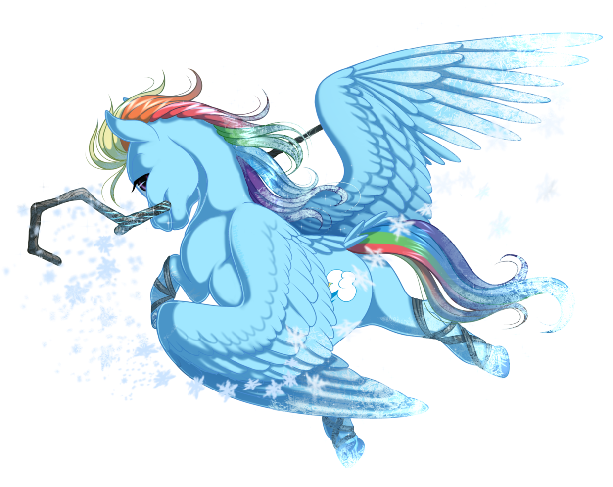 Kittehkatbar, Jack Frost, Rainbow Dash, Rise Of The - Unicorn (1271x1024), Png Download