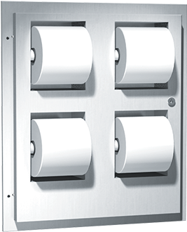 048234 Multi-roll Toilet Tissue Dispenser Recessed - Commercial 4 Roll Toilet Paper Dispenser (440x440), Png Download