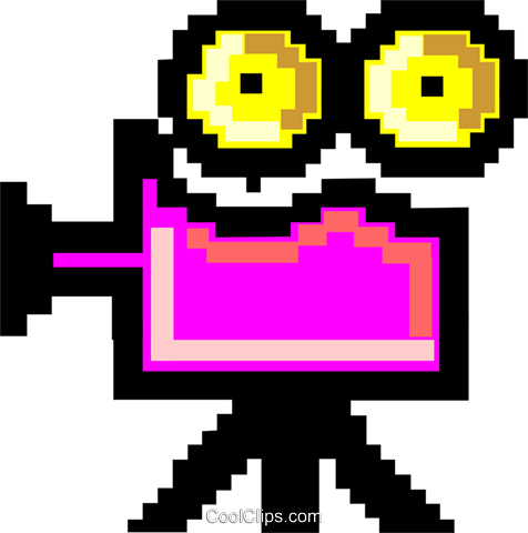 Movie Camera Symbol Royalty Free Vector Clip Art Illustration (476x480), Png Download