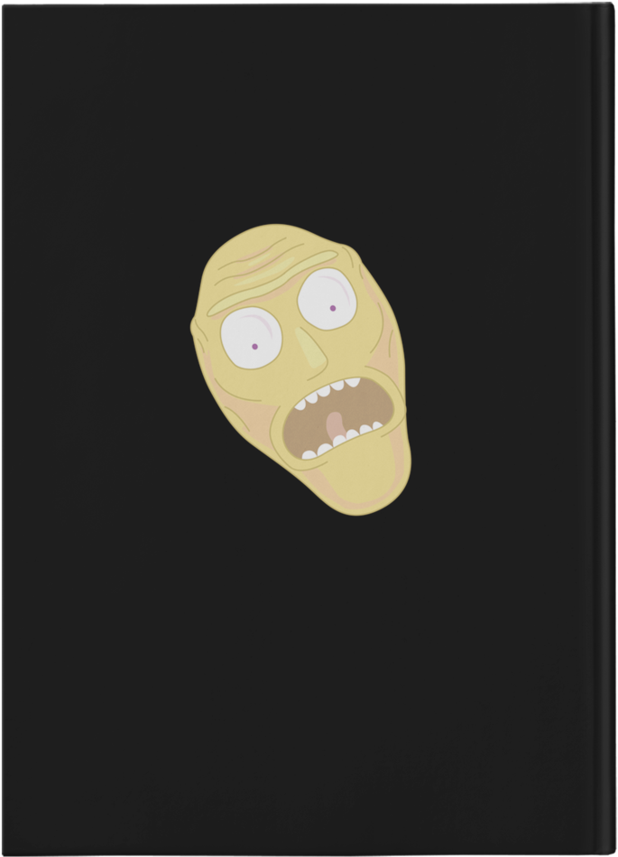 Rick And Morty Show Me What You Got Hardcover Journal - Face Mask (1024x1024), Png Download