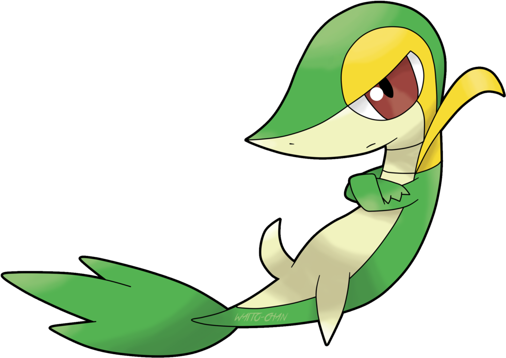 Snivy By Https - Snivy Render (1048x762), Png Download