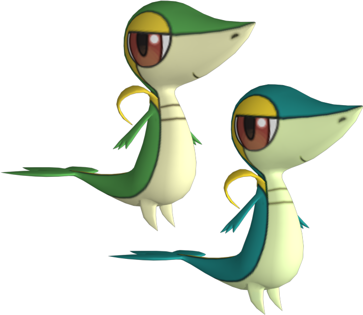 Download Zip Archive - Snivy Model (750x650), Png Download