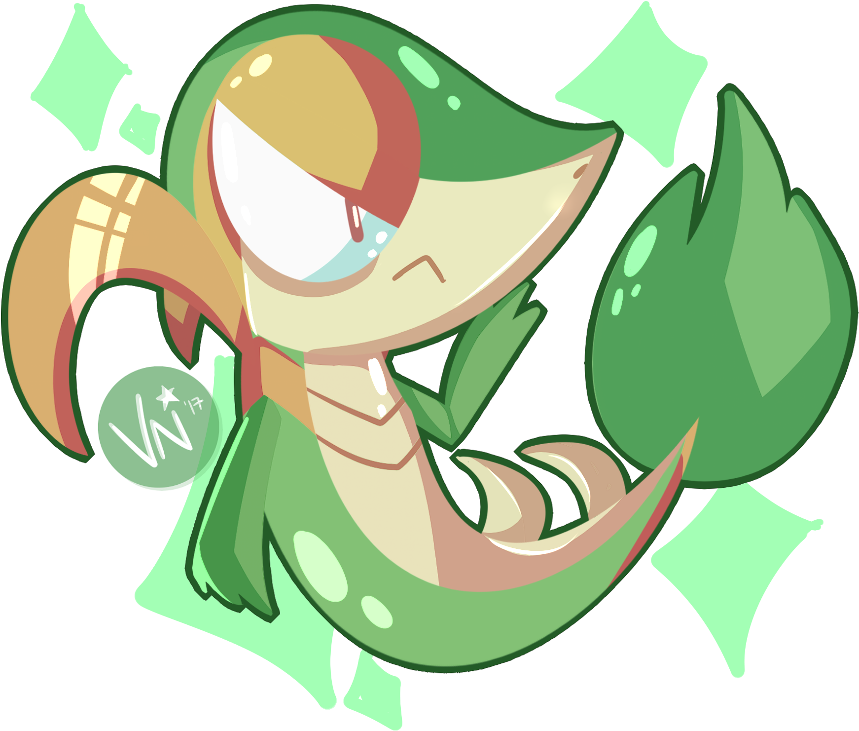 Log In To Report Abuse - Snivy (1800x1600), Png Download