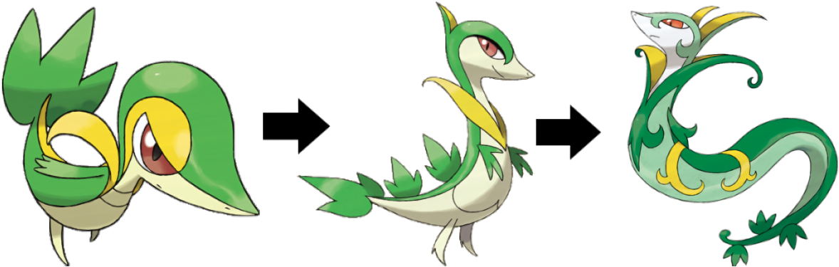 561kib, 1210x376, Snivy Line (1210x376), Png Download