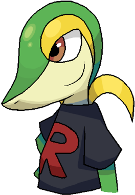 Snivy Part - Painting (400x468), Png Download