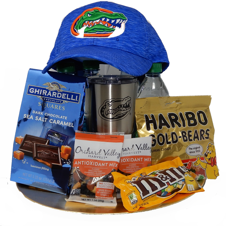 University Of Florida Gift Basket - Ghirardelli Dark Chocolate Sea Salt Caramel Squares (801x801), Png Download