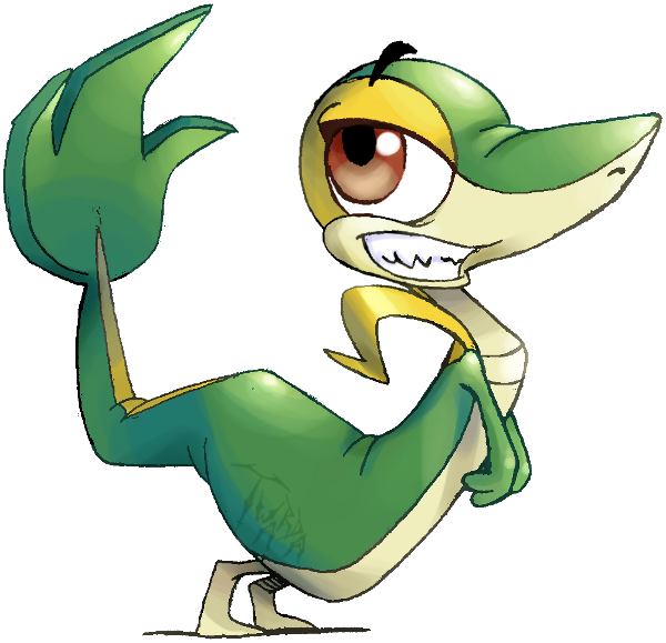 Snivy (600x579), Png Download