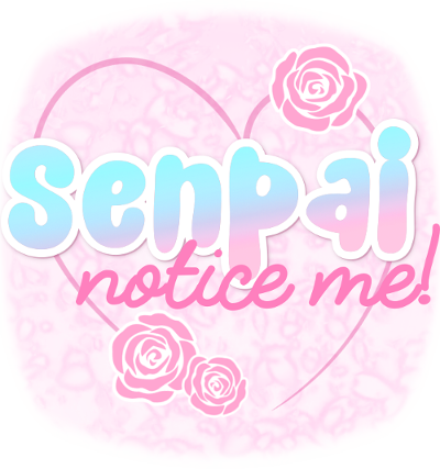 Senpai Notice Me Is A Hidden-information Bluffing And - Notice Me Senpai Cute (400x427), Png Download