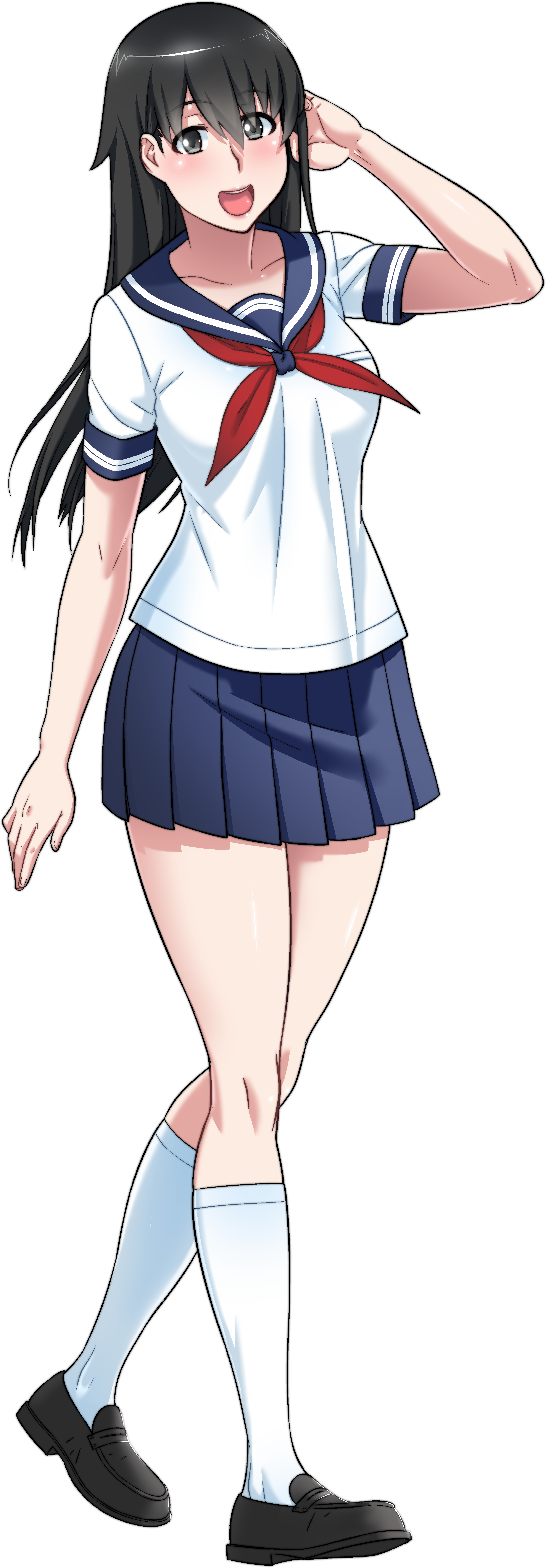 Senpai Chan Full - Taeko Yamada From Yandere Simulator (2523x7238), Png Download
