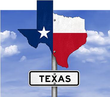Texas Best State For Business - Texas Sign (423x324), Png Download