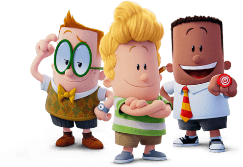 Based On The Worldwide Sensation And Bestselling Book - Captain Underpants The First Epic Movie Cast (518x350), Png Download