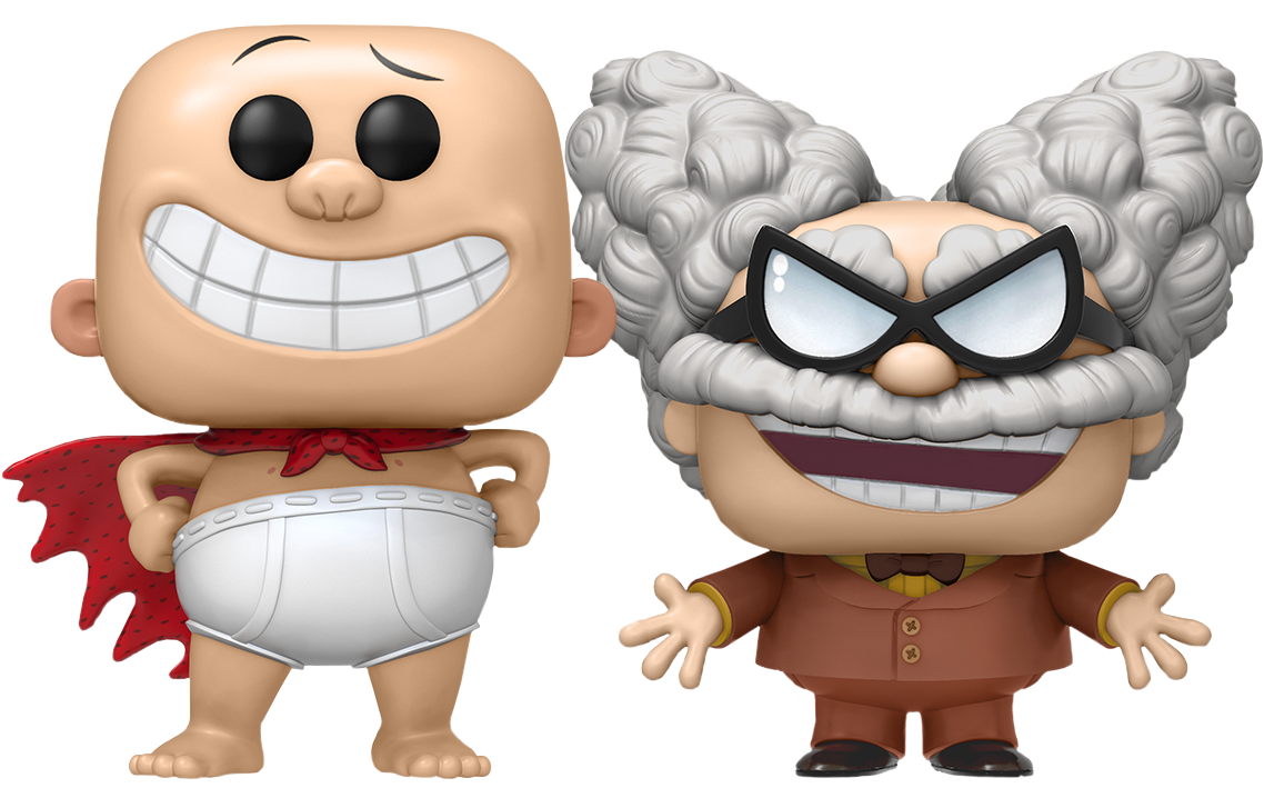 Captain Underpops Pop Vinyl Bundle - All Captain Underpants Characters (1150x717), Png Download
