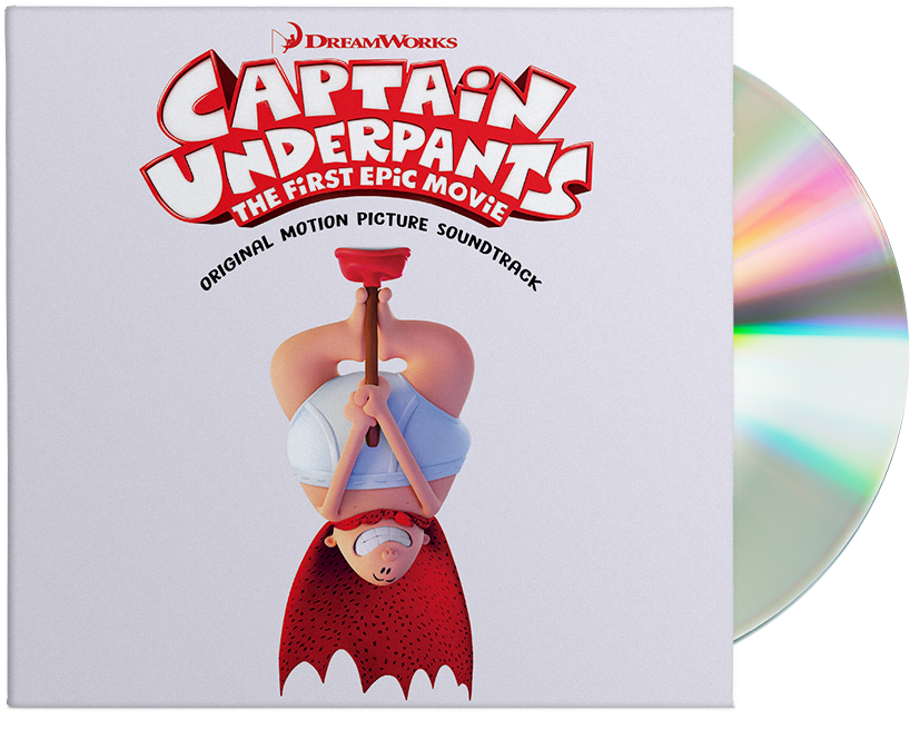 *autographed* Official Soundtrack Cd - Captain Underpants The First Epic Movie (1000x1000), Png Download
