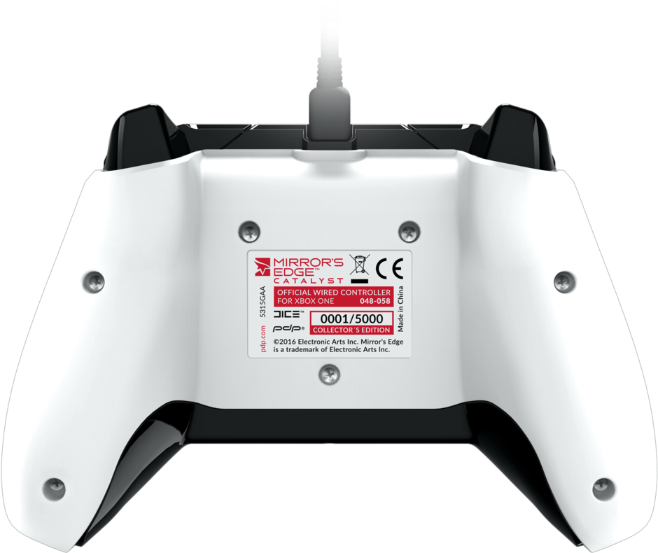 Controller Seems To Be Limited To 5000 Fyi - Xbox One Mirror's Edge Catalyst Wired Controller (1023x865), Png Download