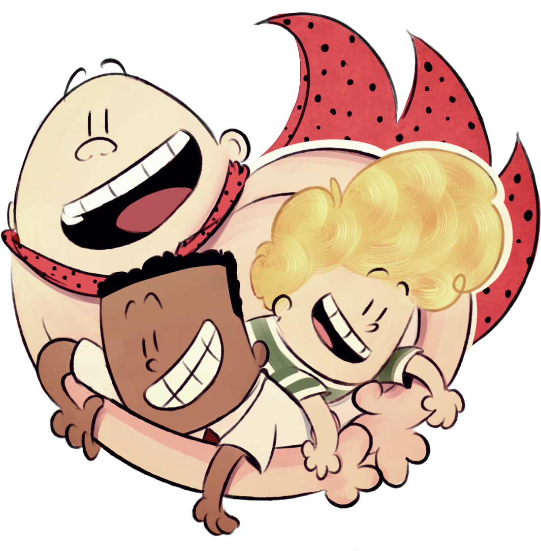 Here You Go I Tried Captain Underpants - Cartoon (1280x1181), Png Download