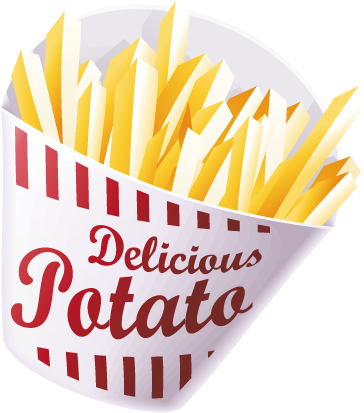 French Fries (374x427), Png Download
