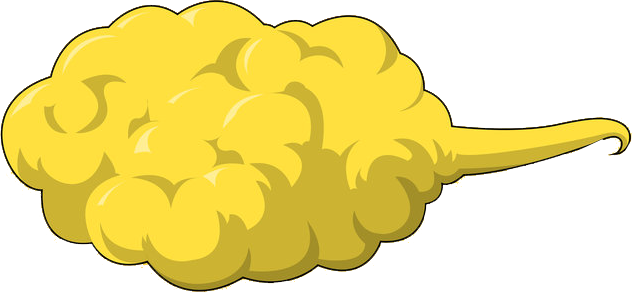 Share This Image - Flying Nimbus Transparent (633x298), Png Download