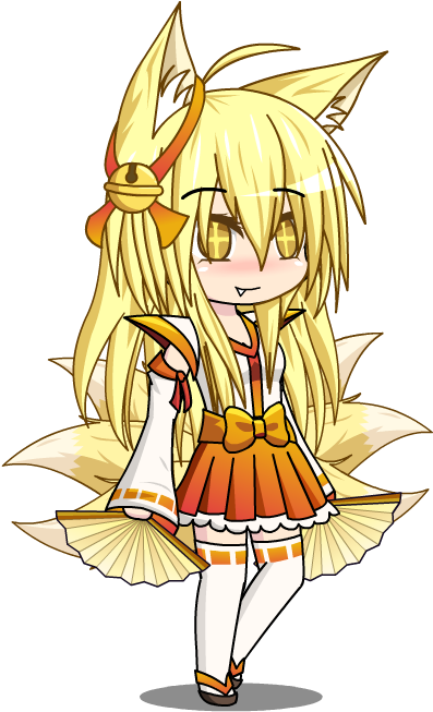 Click On The Photo To Start Tagging - Gacha World Kitsune Mitsuko (426x674), Png Download