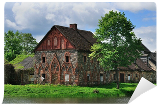 Ancient Abandoned House, Lithuania, Europe Wall Mural - Estate (400x400), Png Download