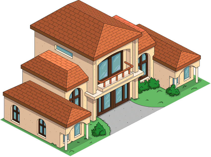 Transimage Damicosummerhome Transimage - Simpson Tapped Out Houses (850x634), Png Download