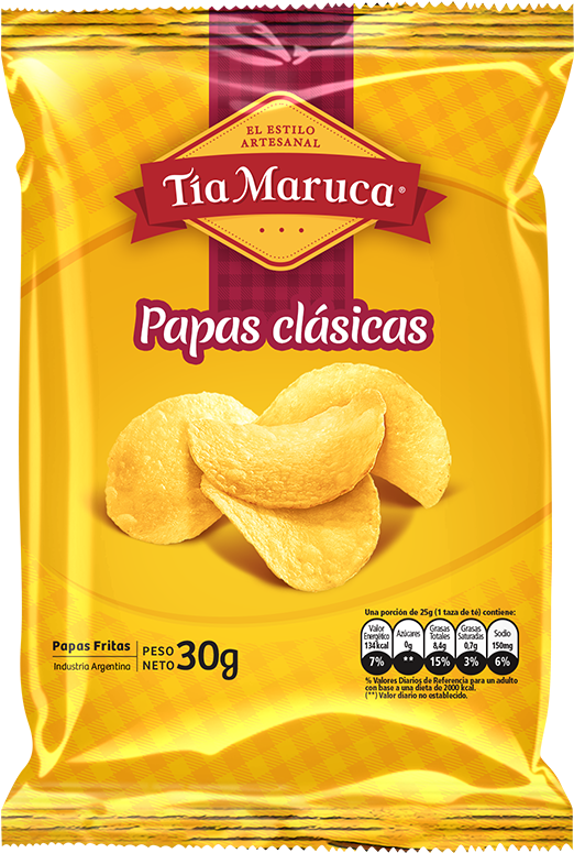 Papas Fritas Clásicas - Tia Maruca (561x788), Png Download