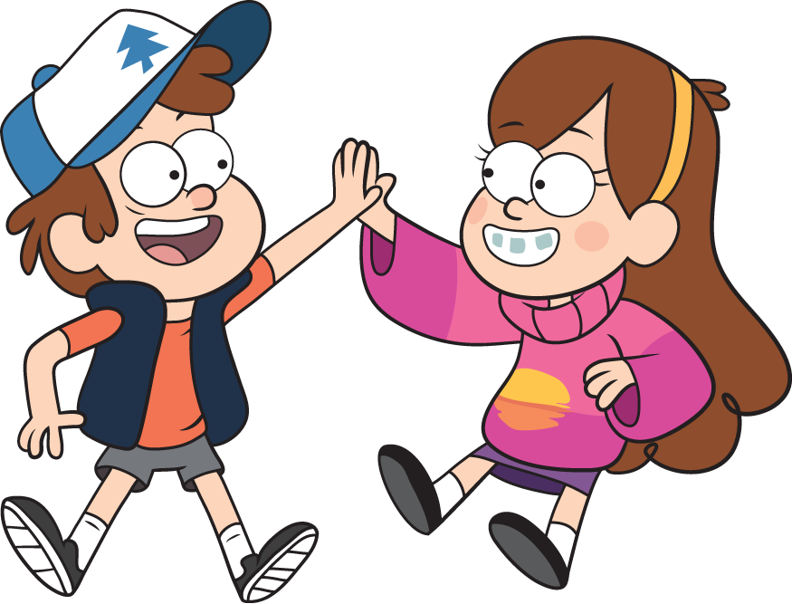 Though The Abandoned House By Tigerblack62 On Clipart - Dipper And Mabel Png (875x667), Png Download