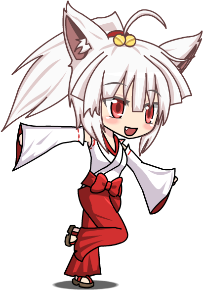 Kitsune Miko - Gacha Studio Kitsune Miko (428x600), Png Download