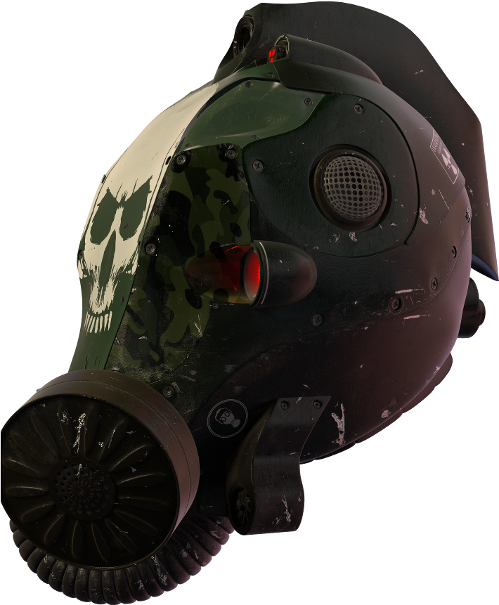 Cyberpunk Helmet Side - Cannon (1024x1024), Png Download