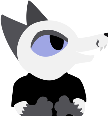 Patter @patterfloof@meow - Social Follow - Cartoon (400x400), Png Download