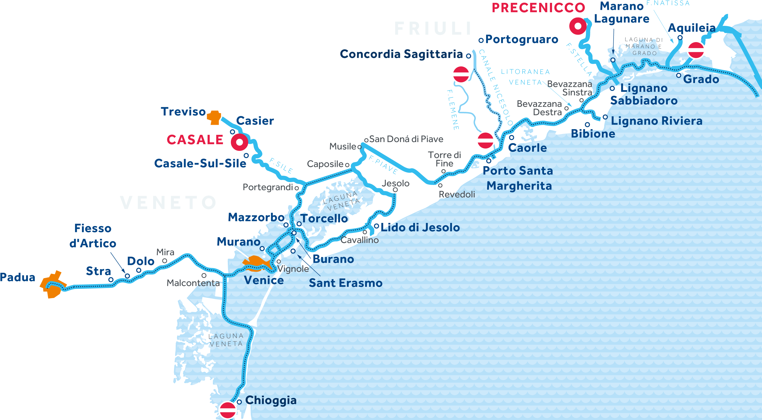 Venice And Friuli Region Map - Venice (3000x1658), Png Download